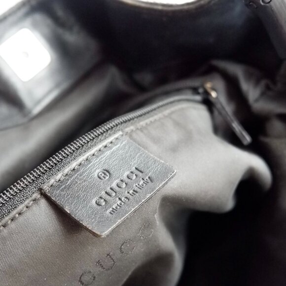 Authentic Preowned Gucci Black GG Canvas Two Strap Shoulder Bag - Picture 16 of 16